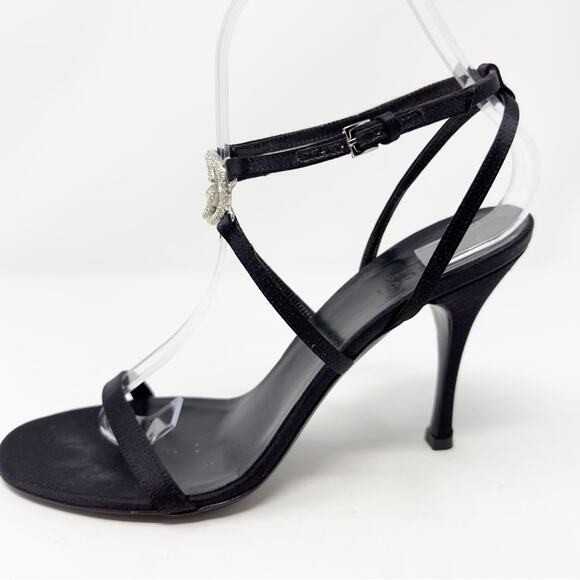 Gucci GG Strappy Crystal Sandals Heels - Picture 9 of 13